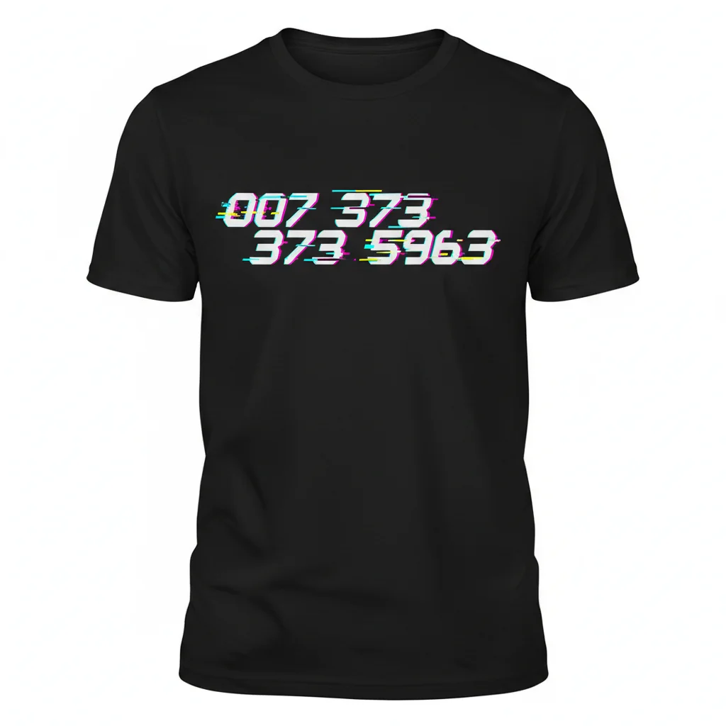 007 373 5963 Code Tee