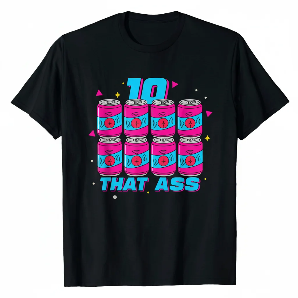 10 Cans of Bounce That Ass Essential T-Shirt - Premium Cotton Graphic Tee