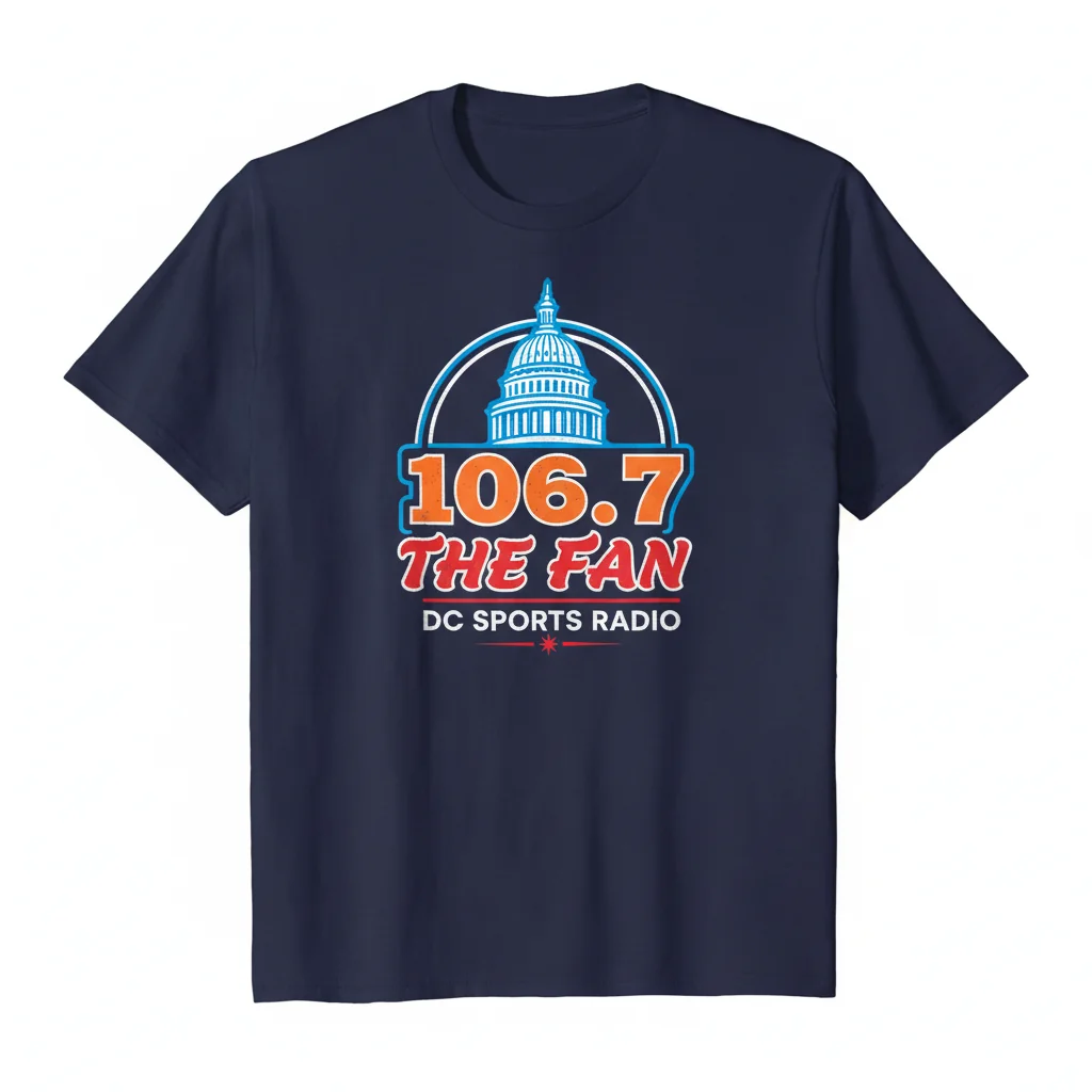 106.7 The Fan DC Sports Radio Ultimate Fan Shirt – Premium Comfort & Durability