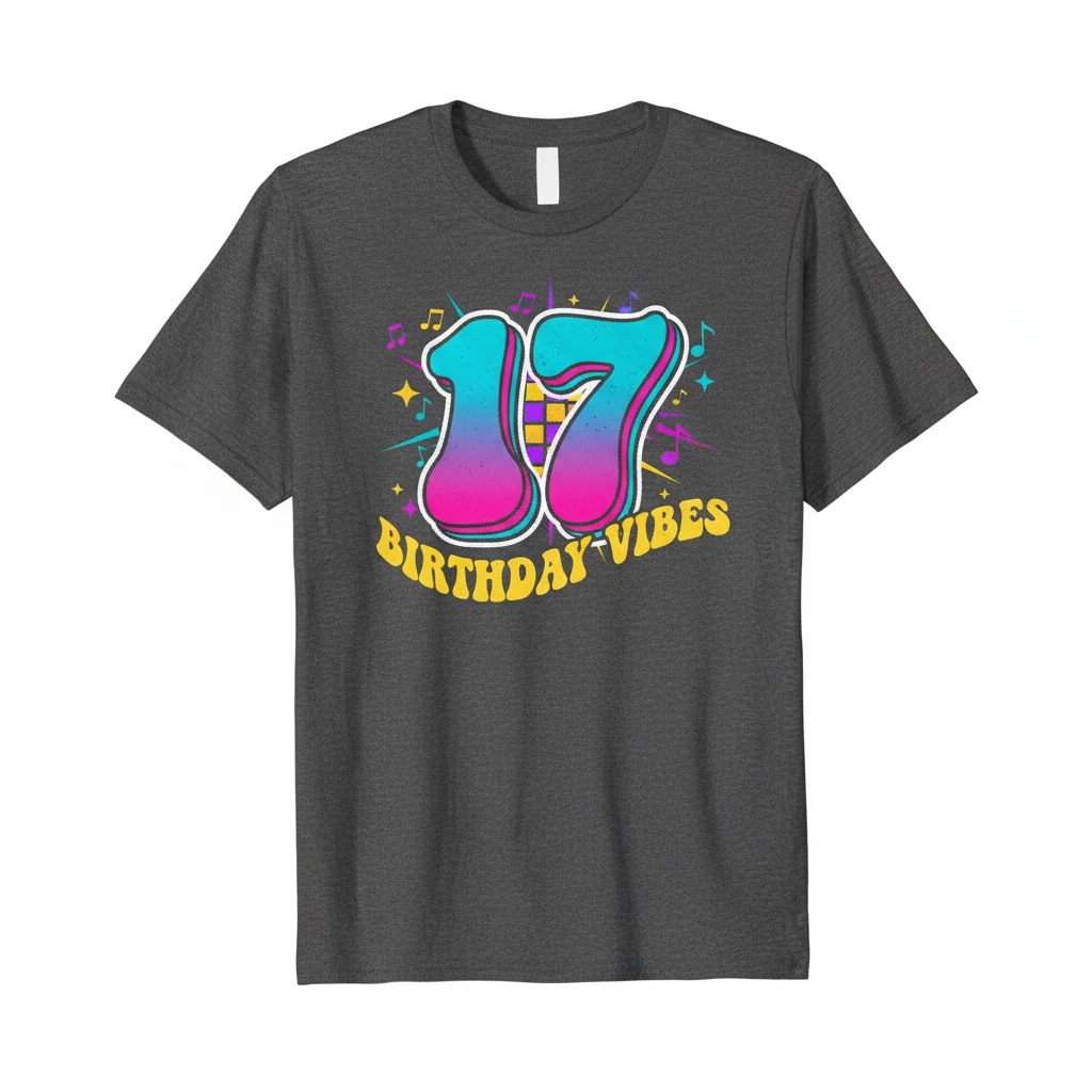 17th Birthday Shirt | Funny Teenager Gift Tee for Boys & Girls
