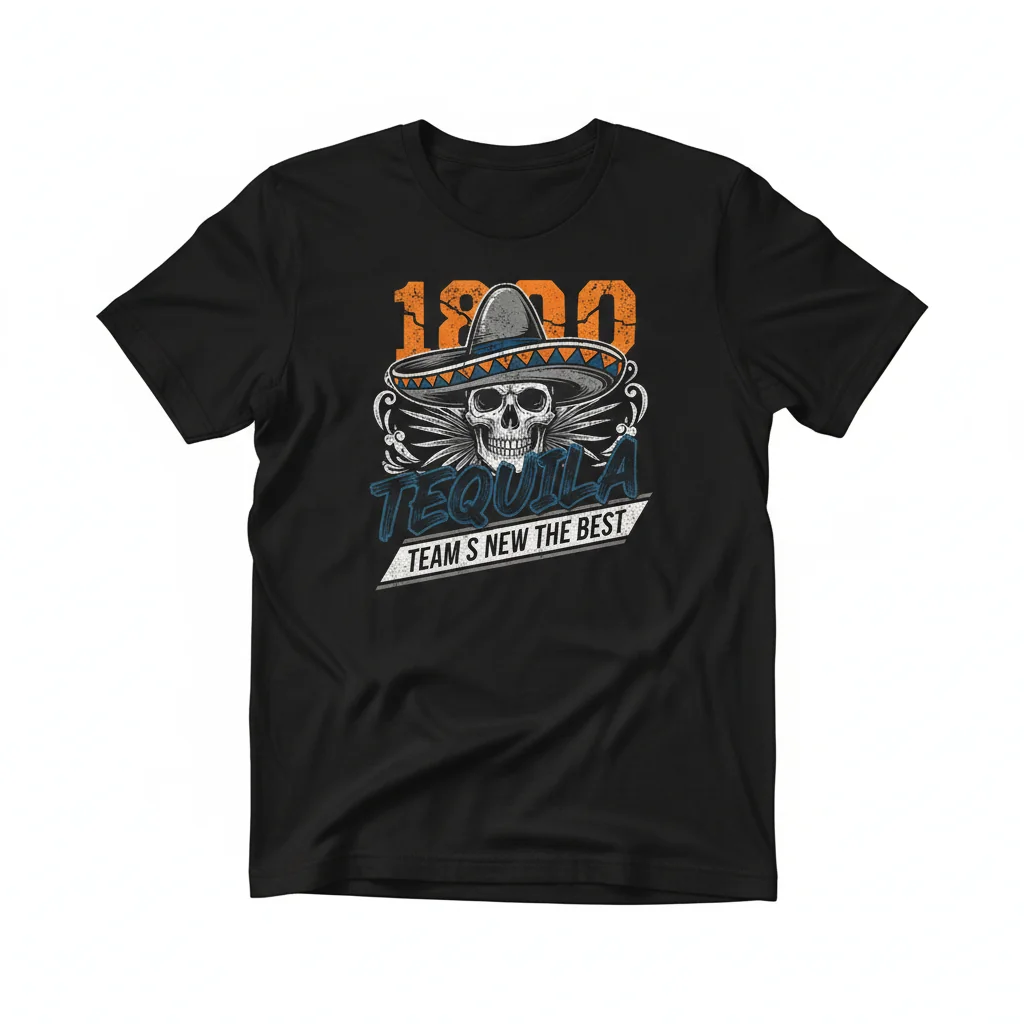 1800 Tequila Team Grey Essential T-Shirt - Ultimate Comfort & Durability