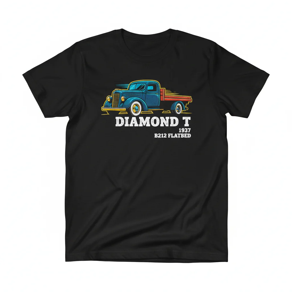 Vintage 1937 Diamond T B212 Flatbed Truck Premium T-Shirt