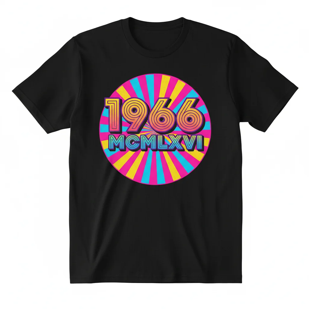 1966 MCMLXVI Roman Numeral Essential T-Shirt – Classic Birth Year Tee