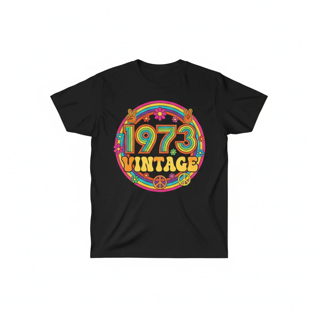 The '73 Echo: Vintage Rainbow Soul T-Shirt