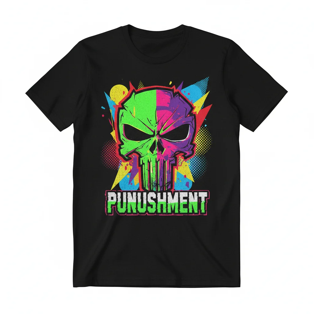 Vintage 90s Marvel The Punisher Graphic T-Shirt | Classic Comic Tee