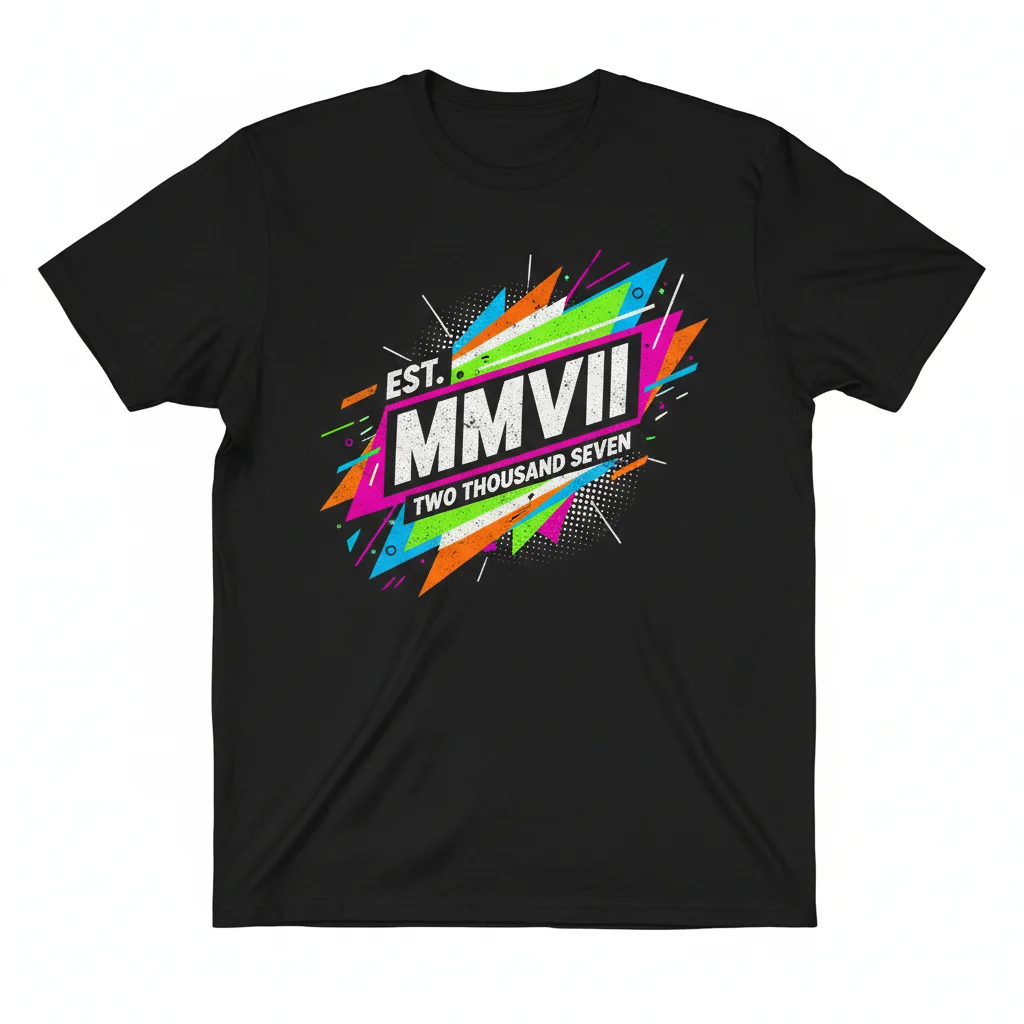 2007 MMVII Roman Numeral Essential T-Shirt: Unmatched Durability & Comfort