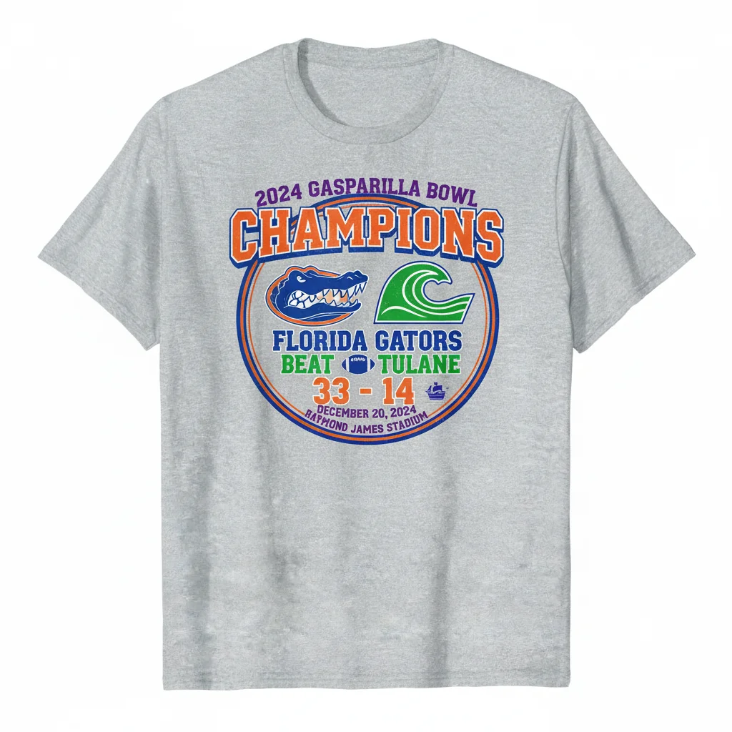 Celebrate Victory: 2024 Gasparilla Bowl Champions Gators Fan Shirt