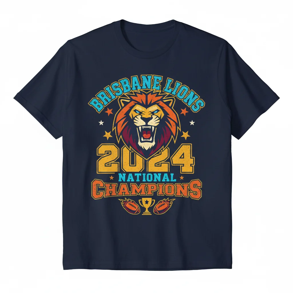 Brisbane Lions 2024 National Champions Legacy Tee