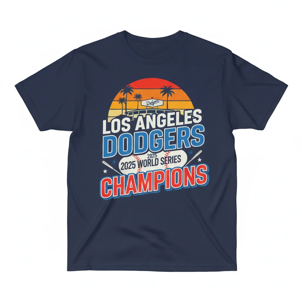 2025 World Series Champions LA Dodgers Graphic T-Shirt