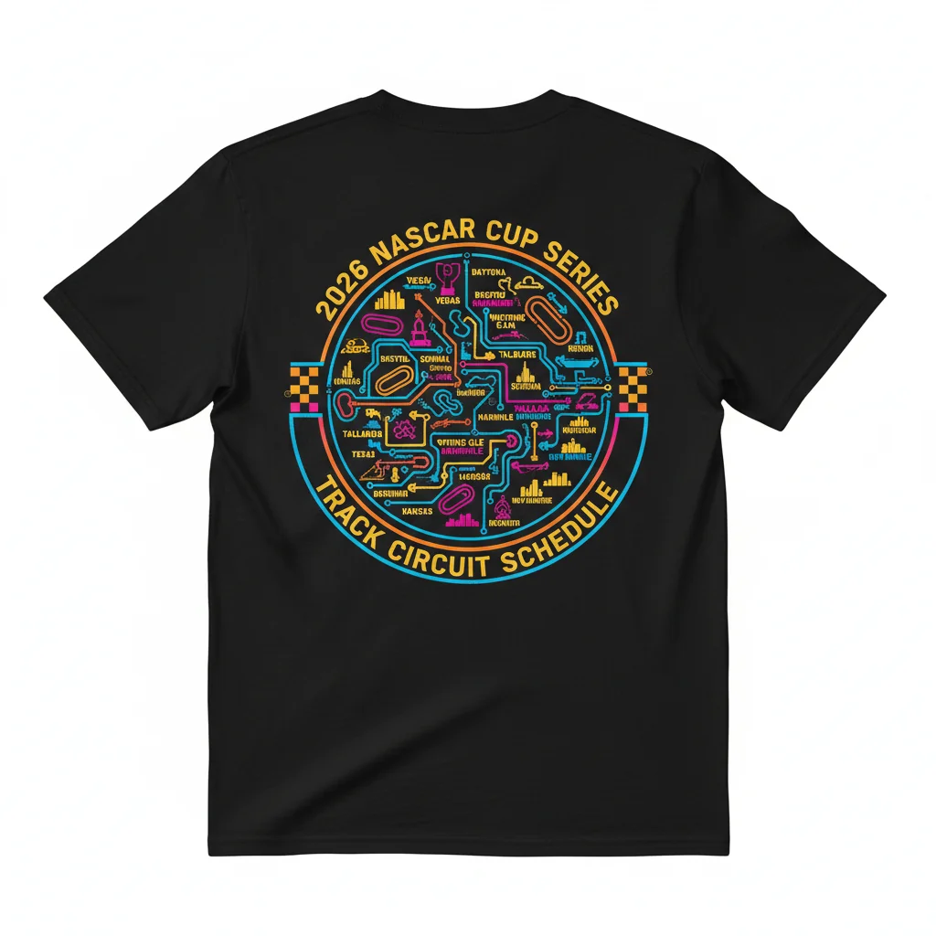 Embrace the Track: 2026 NASCAR Cup Series Schedule Essential T-Shirt