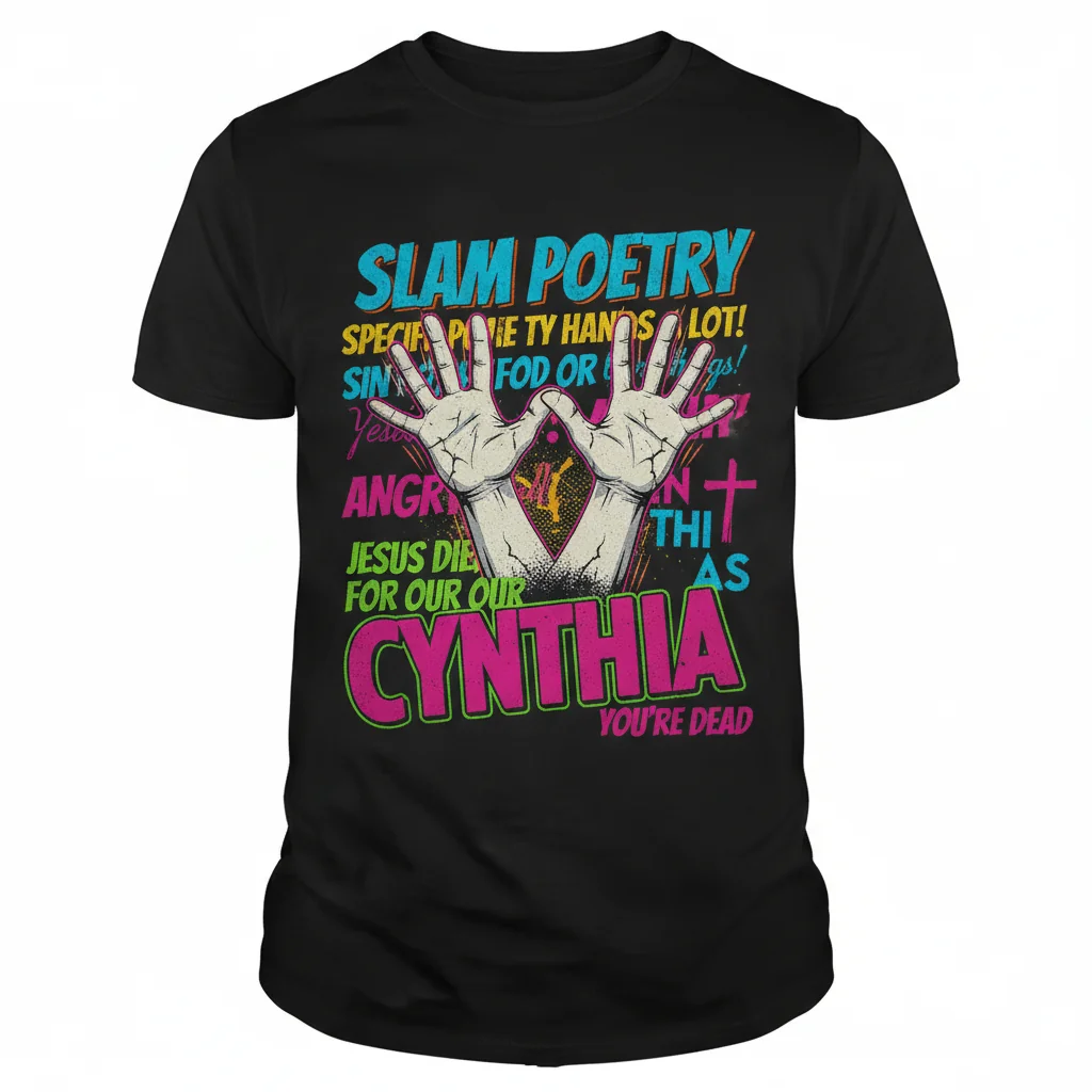 22 Jump Street Slam Poetry Cynthia Jesus Died for Our Sin Thi AS Essential T-Shirt