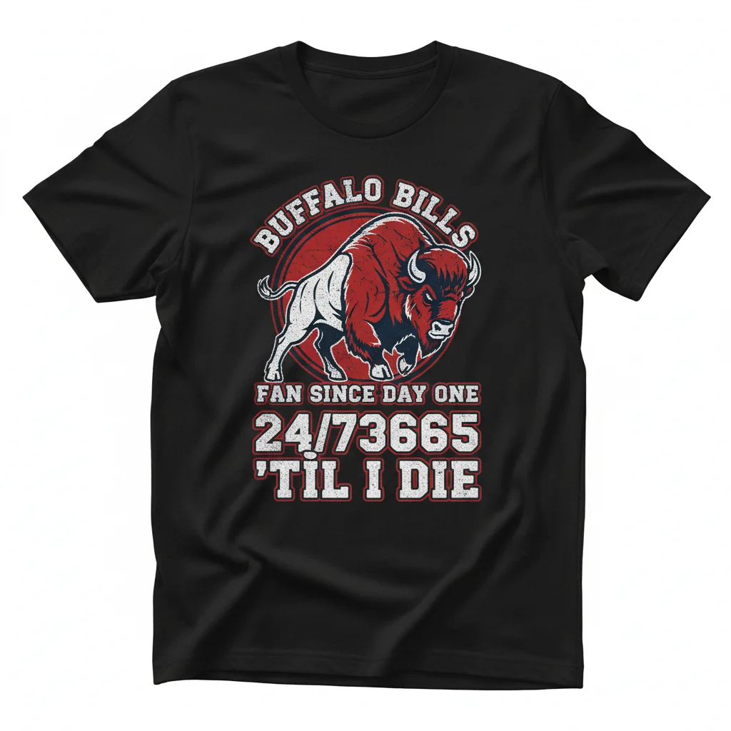 Buffalo Bills 'Til I Die 24/7/365 Fan T-Shirt - Official Fan Gear