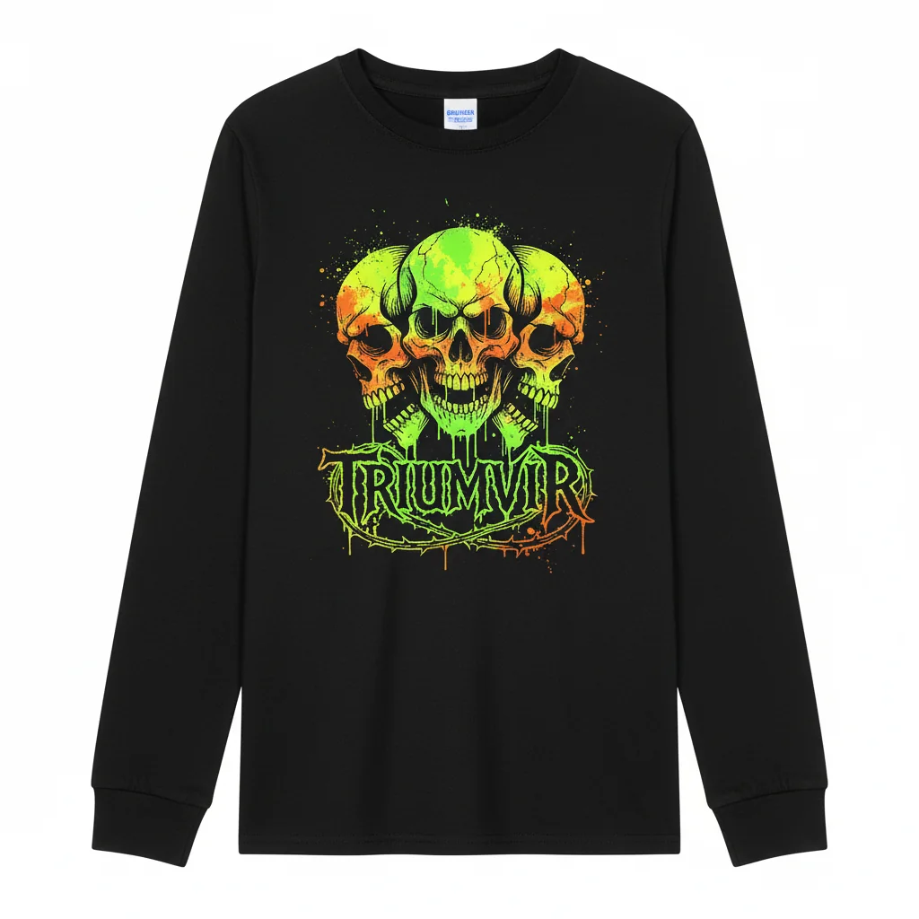 Triumvir Foul Long Sleeve T-Shirt - Unique Art Design