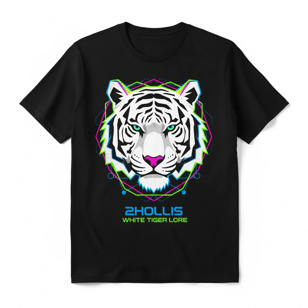 2hollis White Tiger Lore Tee