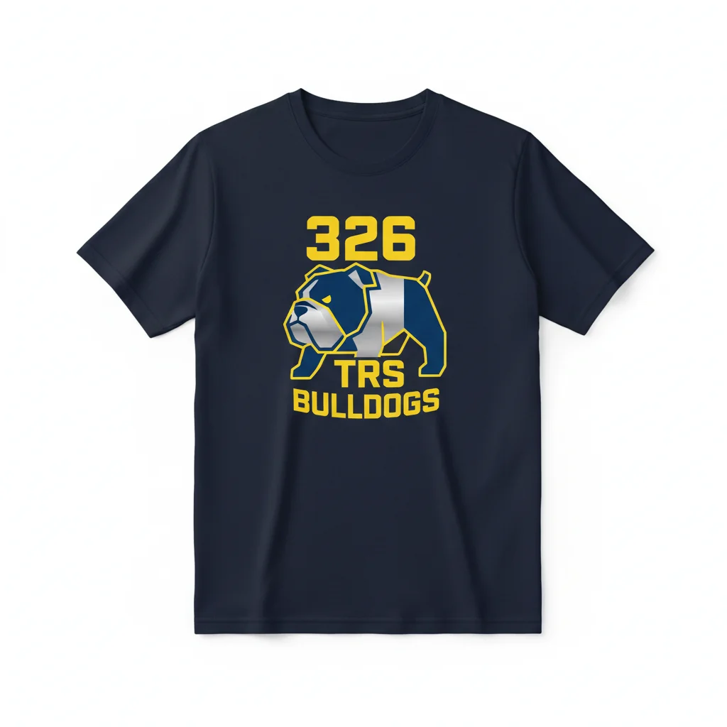 326 TRS Bulldogs Essential T-Shirt – Premium Cotton, Retail Fit & Durable Design