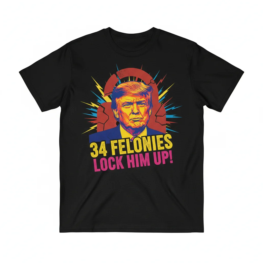 Donald Trump 'Lock Him Up' Arrest T-Shirt - Anti-Trump Apparel