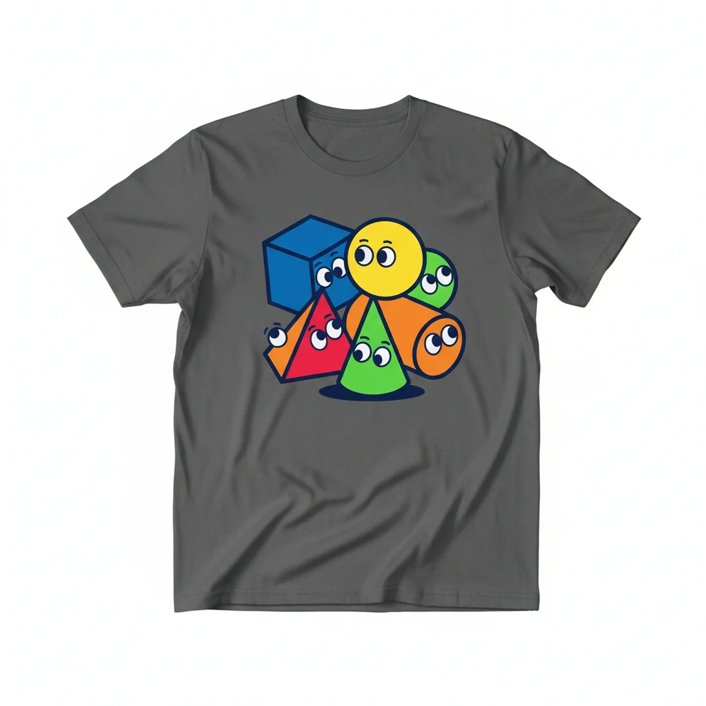 3D Shapes - The Kids' Picture Show Essential T-Shirt