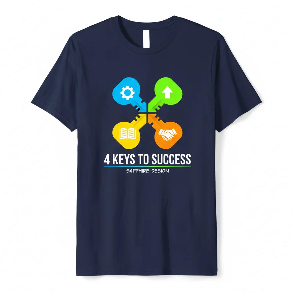 4 Keys to Success Classic Essential T-Shirt – Unlock Your Potential