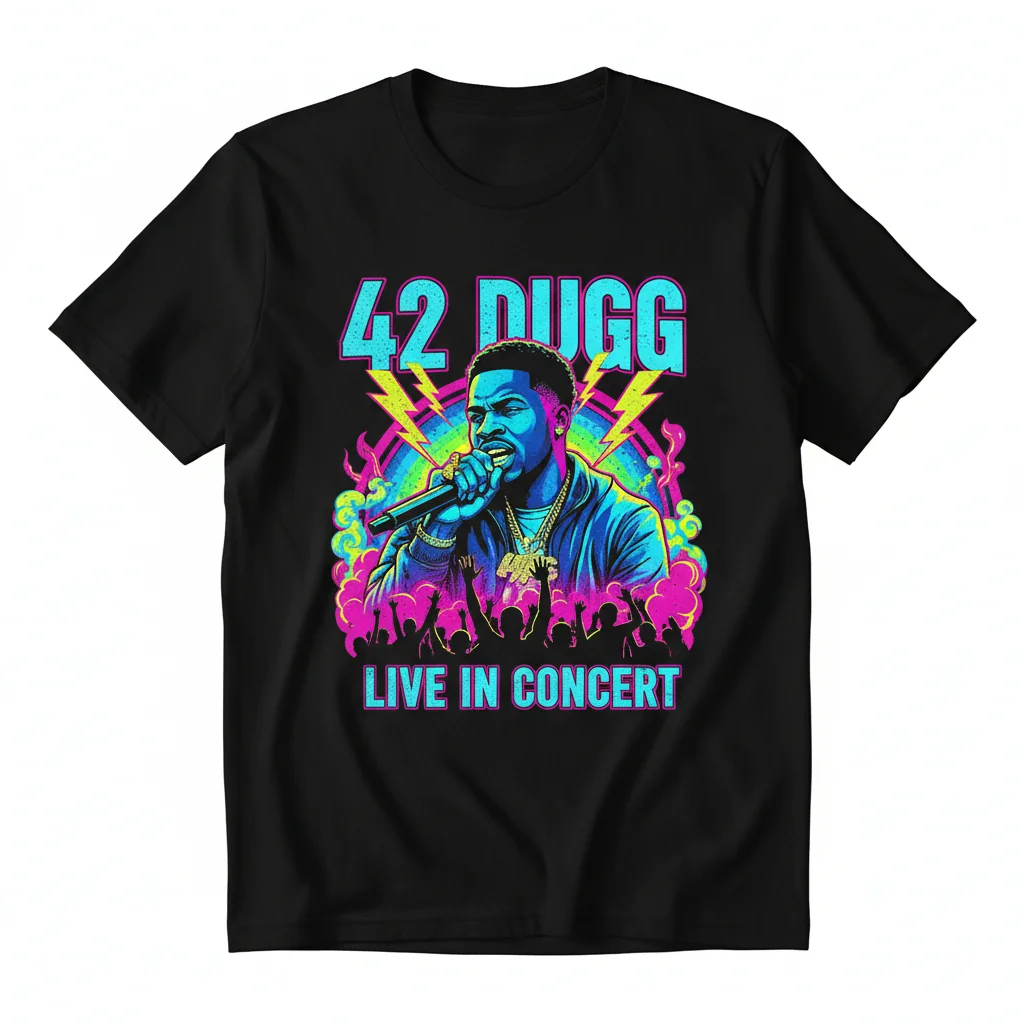 42 Dugg Concert Design Essential T-Shirt – Durable, Pre-Shrunk & Vibrant
