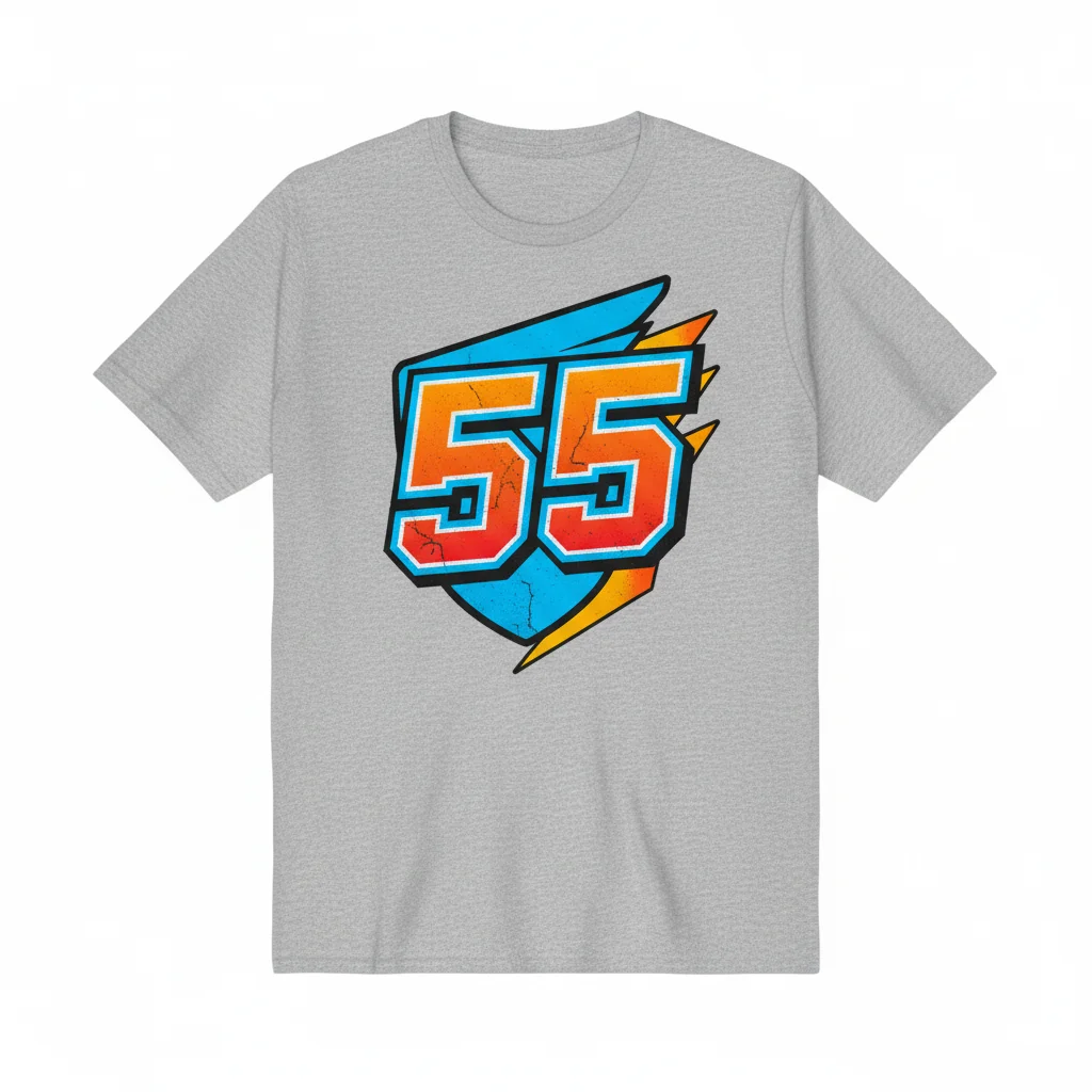 Premium '55 Sport' Graphic T-Shirt - Durable, Vibrant & Perfect Fit