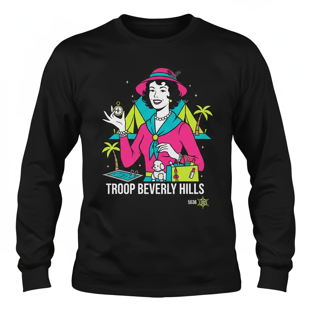 Troop Beverly Hills Long Sleeve T-Shirt | Durable & Vibrant Unisex Fit