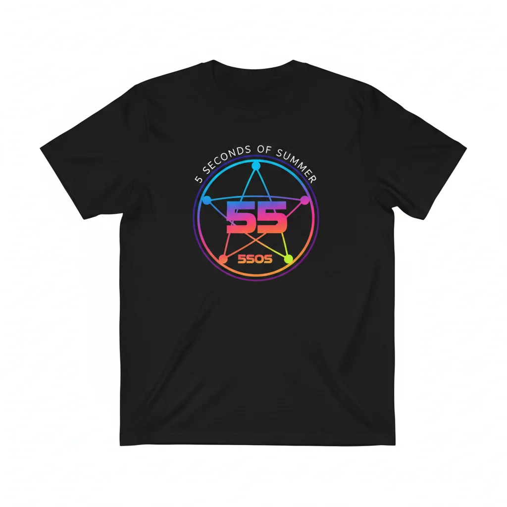 5SOS Merch: 5 Seconds Of Summer 5SOS5 Essential Cotton T-Shirt