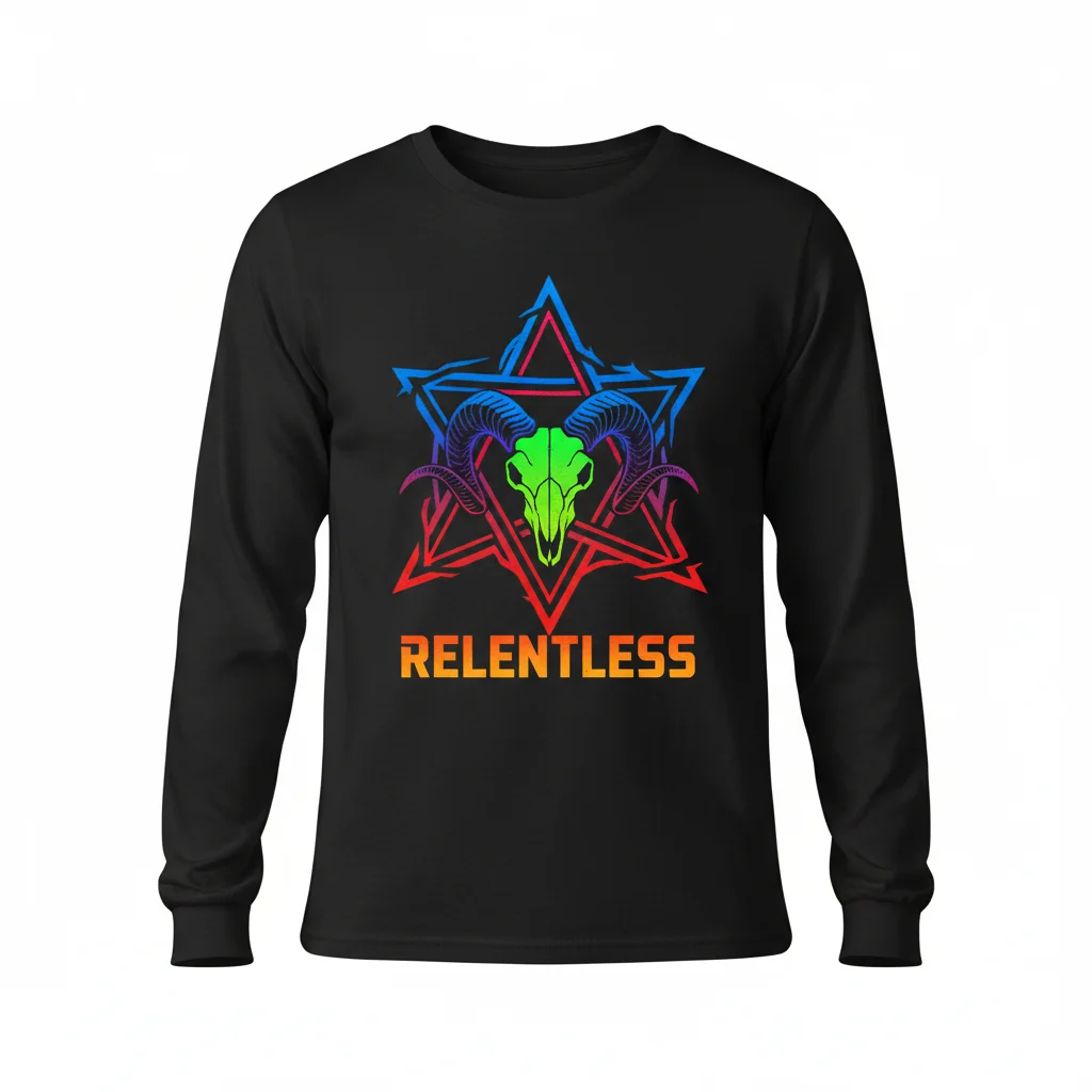 Relentless Pentagram Long Sleeve T-Shirt