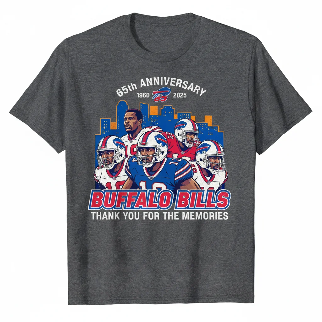 65th Anniversary 1960-2025 Buffalo Bills Legends Skyline Shirt