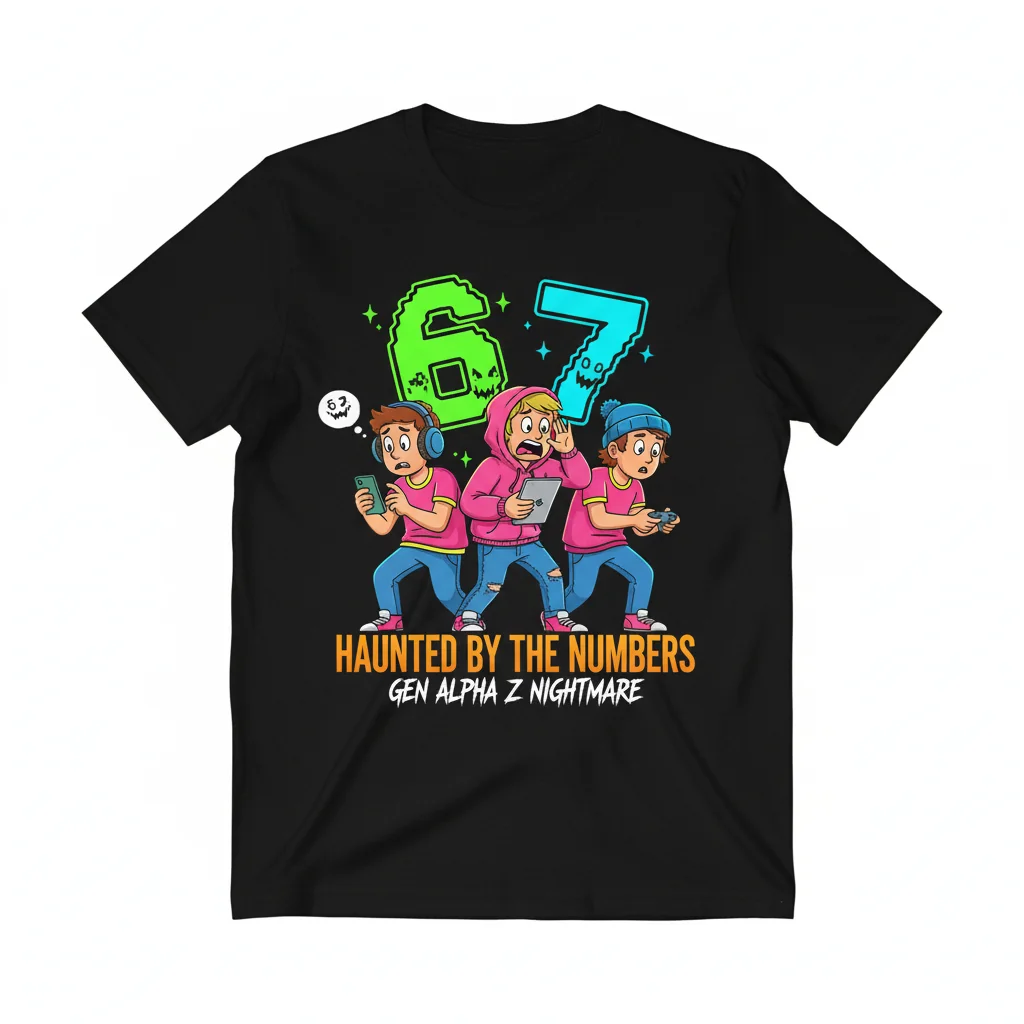 67 Meme Halloween T-Shirt – Gen Alpha & Z Spooky Season Tee