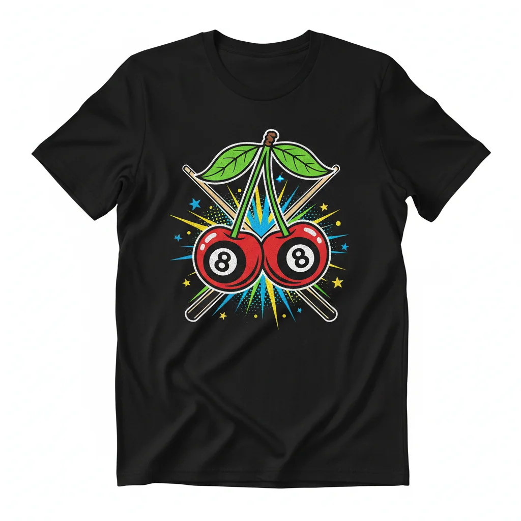 8 Ball Cherries Essential T-Shirt – Unique Graphic Tee