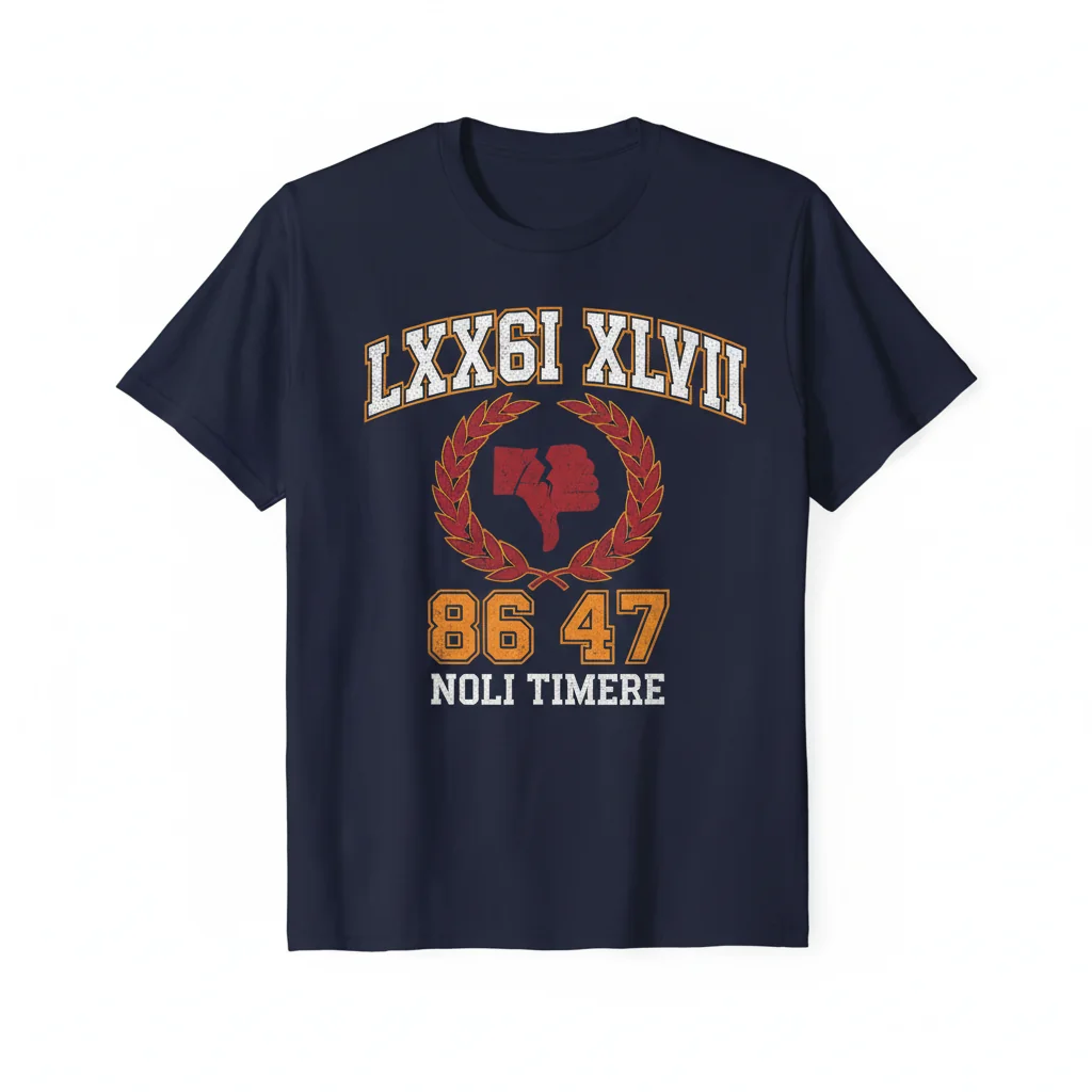 Ancient Symbols, Modern Message: Roman Numerals LXXXVI XLVII Tee