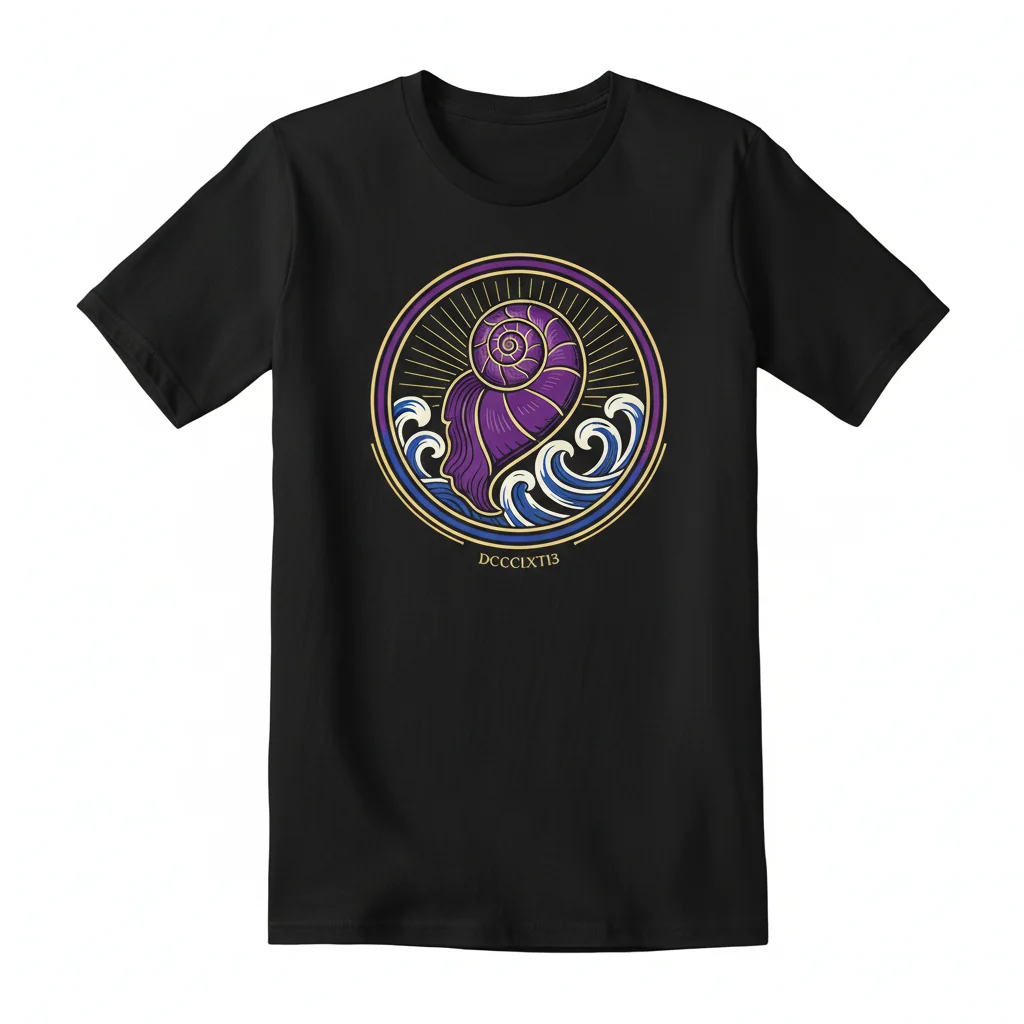Tyrian Purple Graphic T-Shirt: Wear a Legend