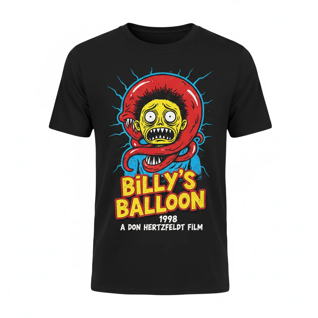 Vintage 1998 Don Hertzfeldt 'Billy's Balloon' T-Shirt | Fade-Resistant Animated Film Tee