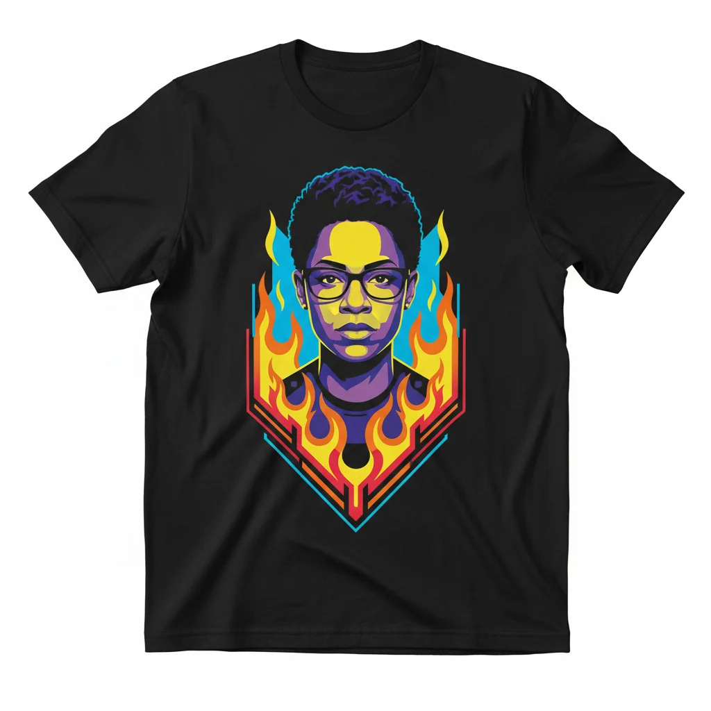 9-1-1 Henrietta 'Hen' Wilson Flames Essential T-Shirt - Firefighter Inspired TV Show Apparel