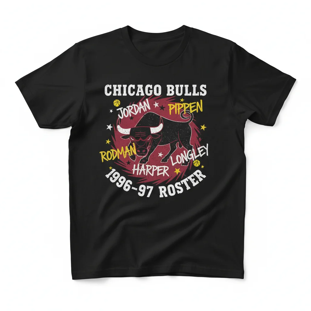 Chicago Bulls 96-97 Roster Essential T-Shirt – Relive the Dynasty