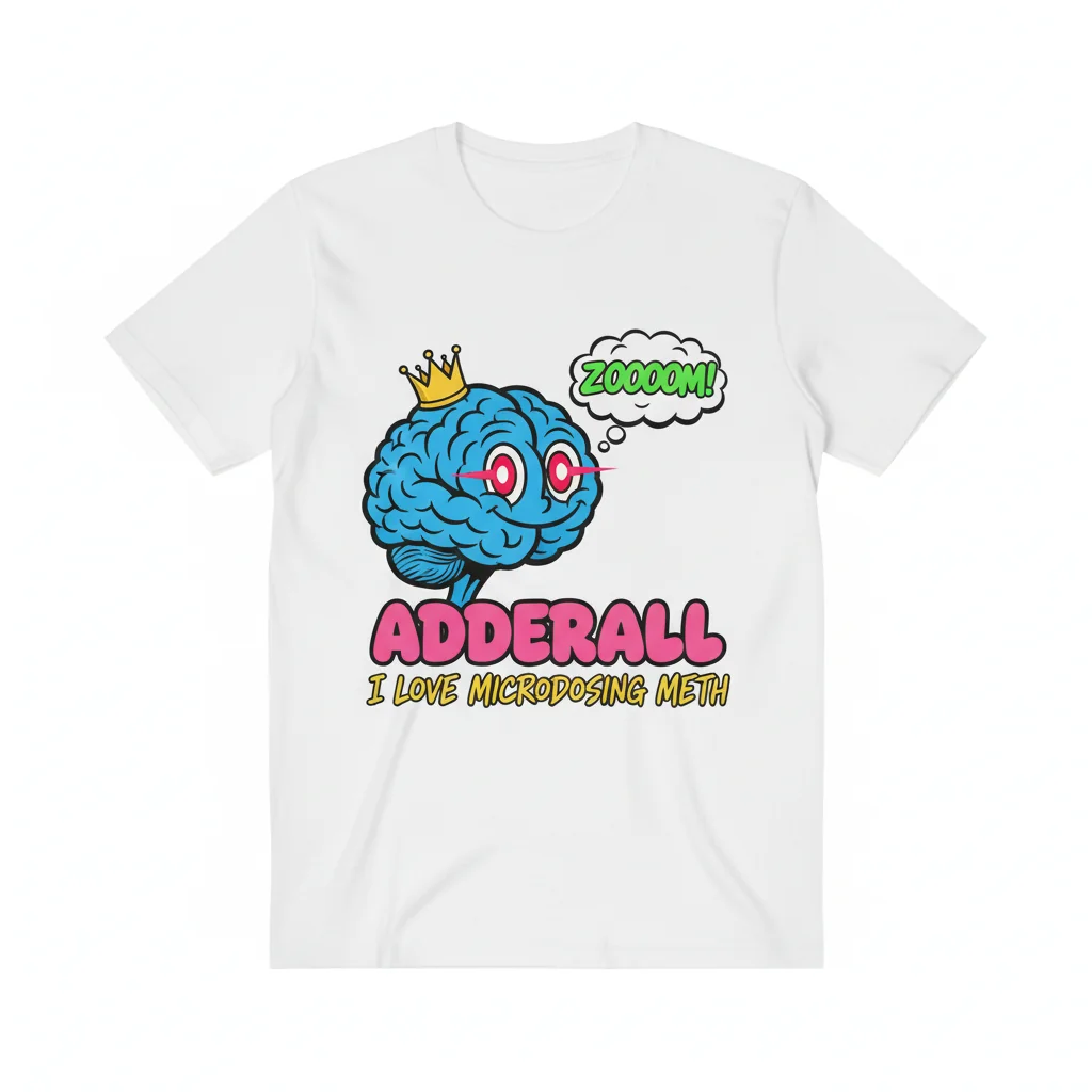 Dopamine Boost Microdose Meth Humor T-Shirt | Funny Adderall Meme Tee
