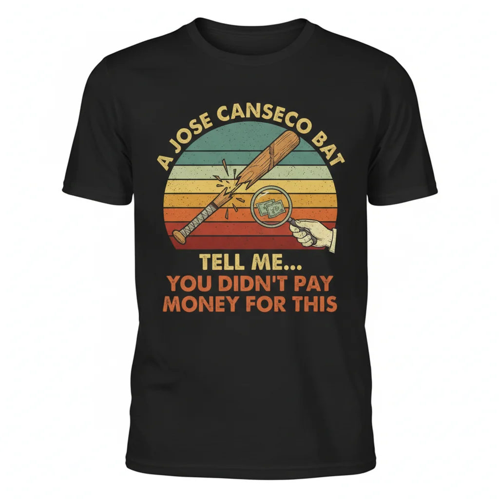 Vintage Jose Canseco Bat T-Shirt - Essential Cotton Tee