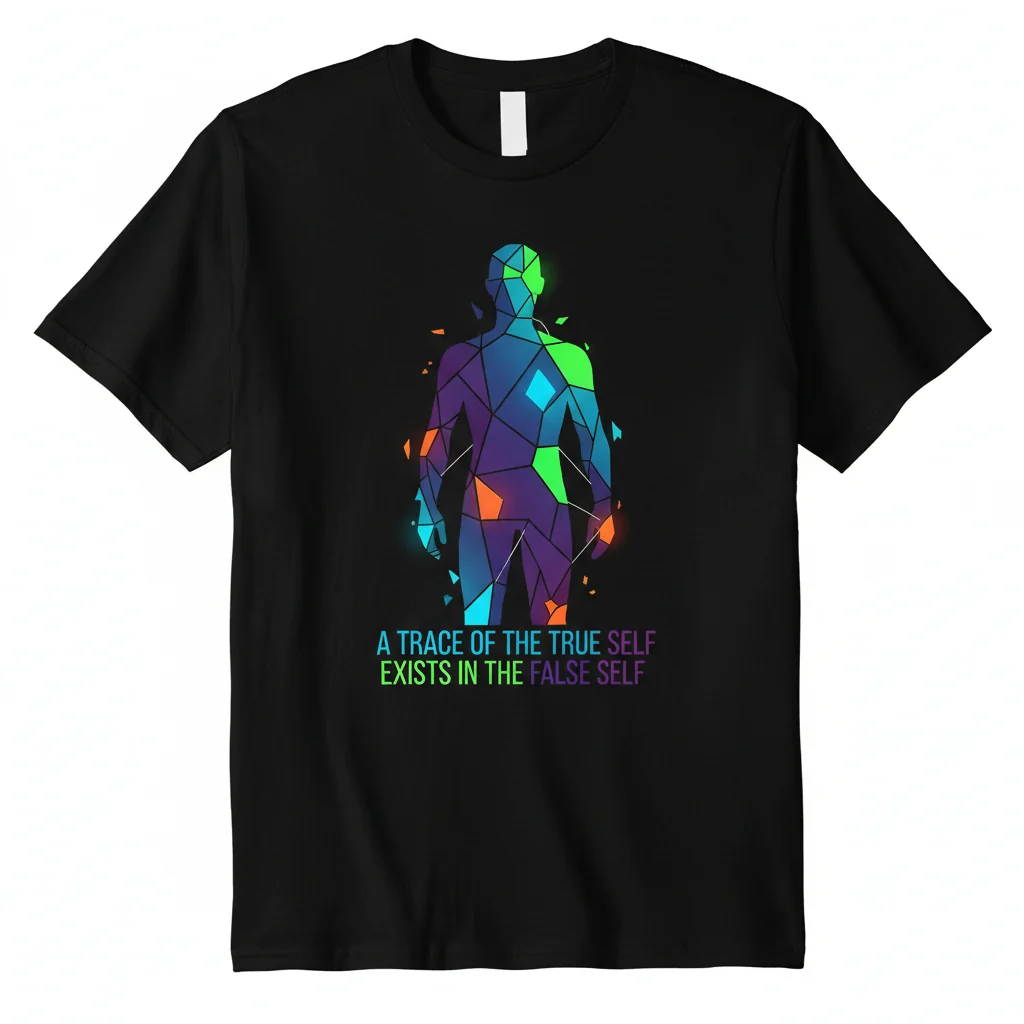"A Trace of the True Self" Philosophical Graphic T-Shirt