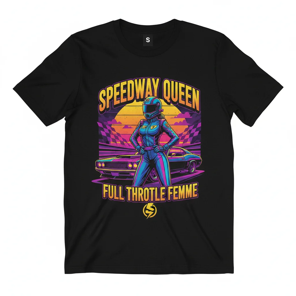 Speedway Spirit: The Empowered Woman's Tee