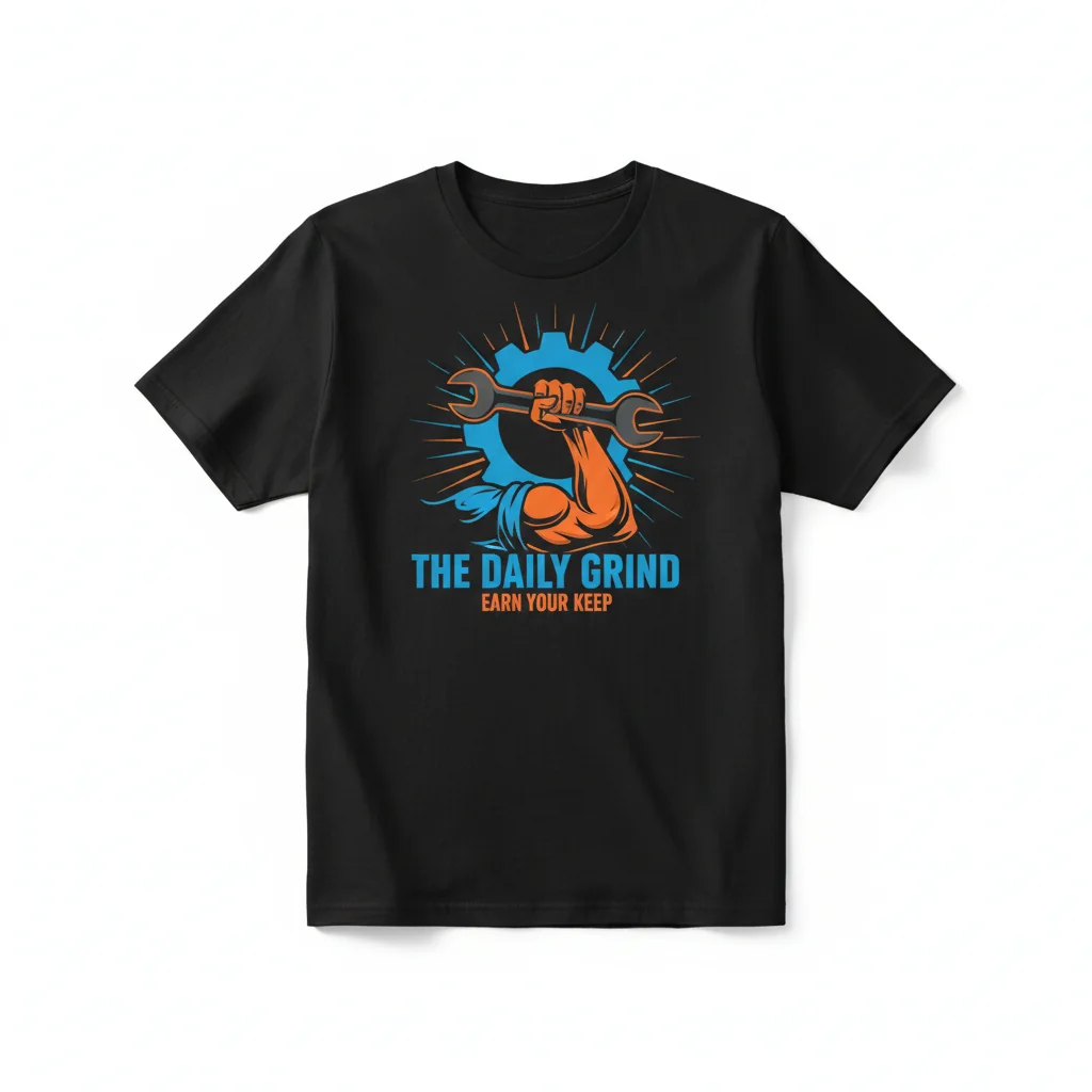 A Working Man's Essential T-Shirt – Premium 100% Cotton & Durable Fit