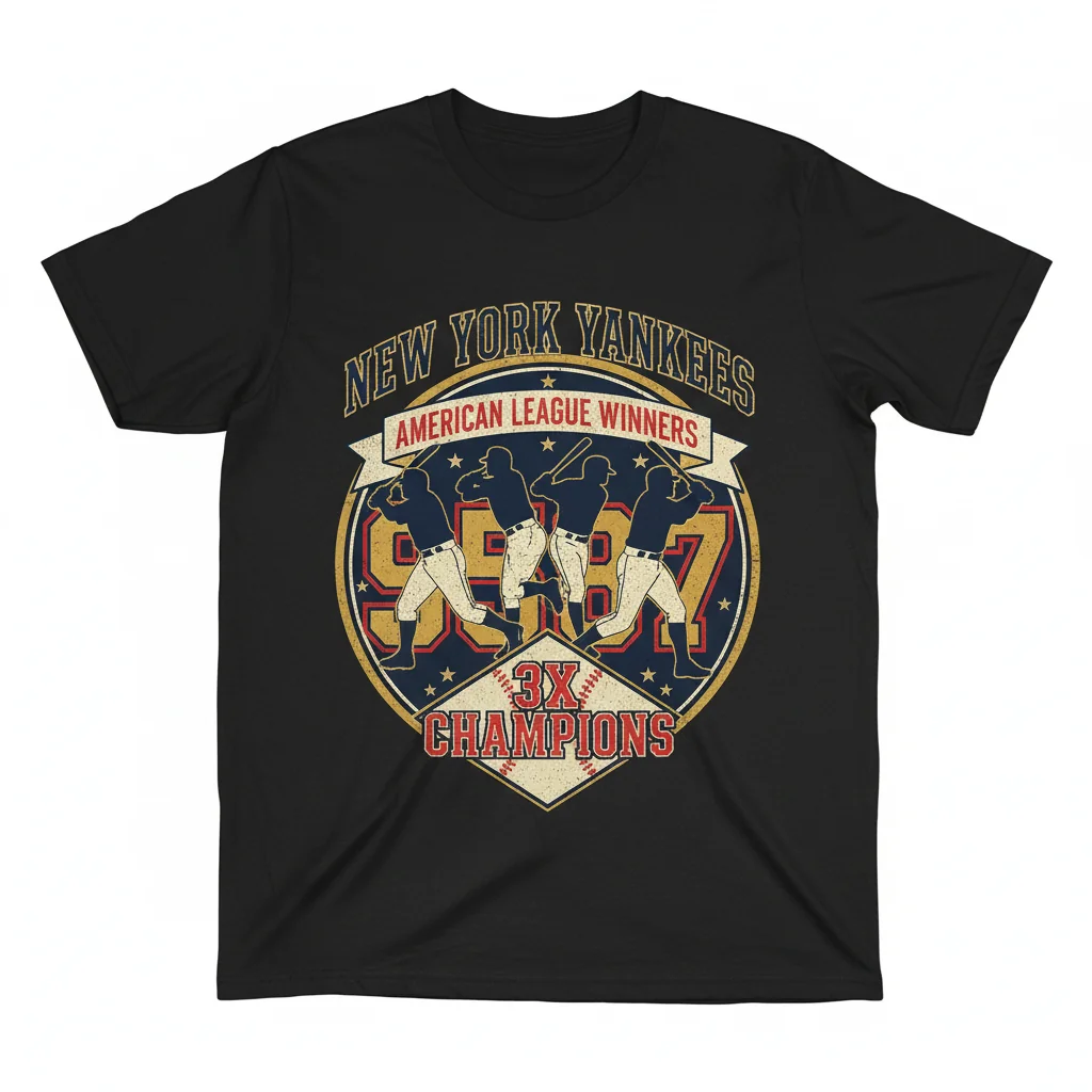 Yankees Legends: Aaron Judge, Joe DiMaggio, Yogi Berra & Mickey Mantle Tribute Shirt