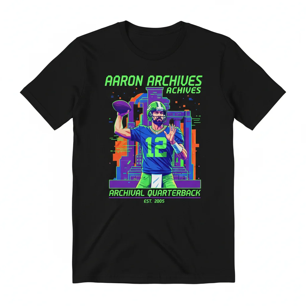 Aaron Rodgers Archives T-Shirt | Vintage Football Fan Apparel