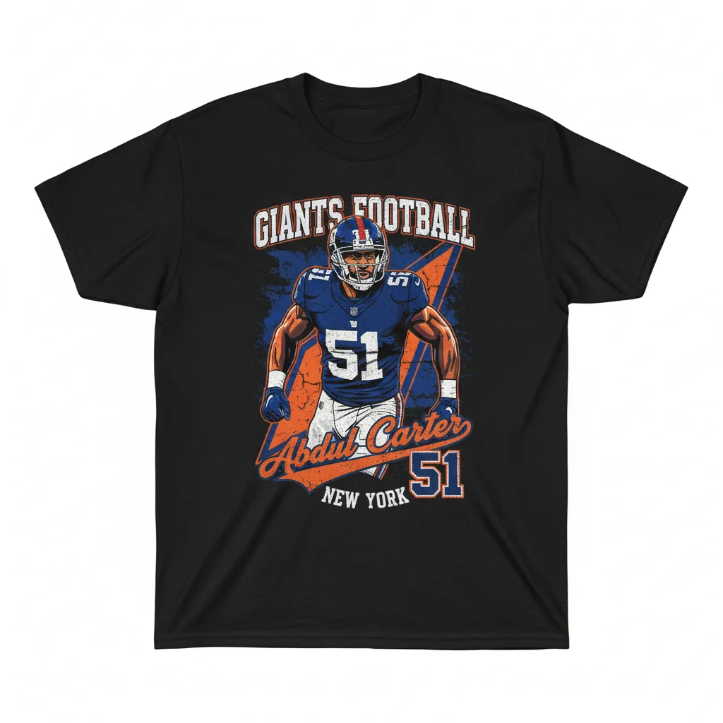 Abdul Carter New York Giants Vintage Graphic T-Shirt