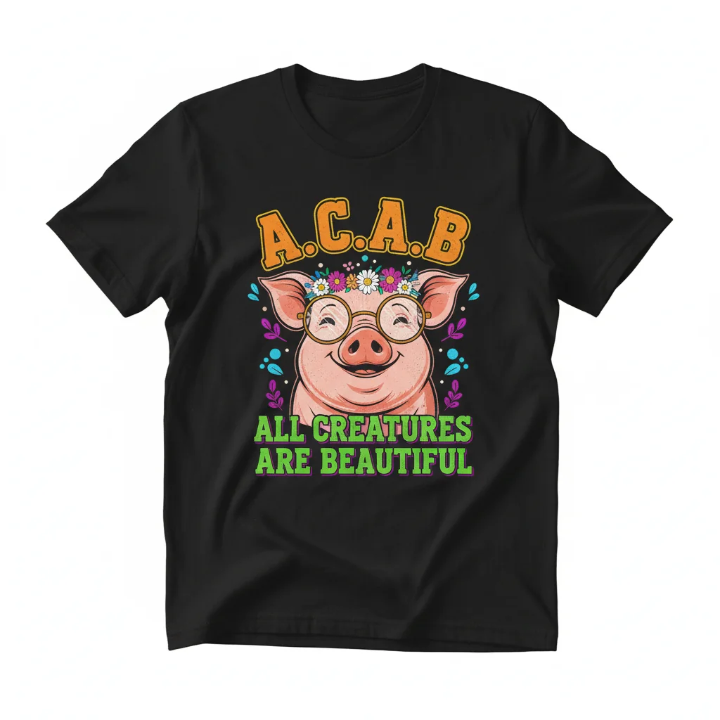 ACAB: All Creatures Are Beautiful – Premium Pig Essential T-Shirt