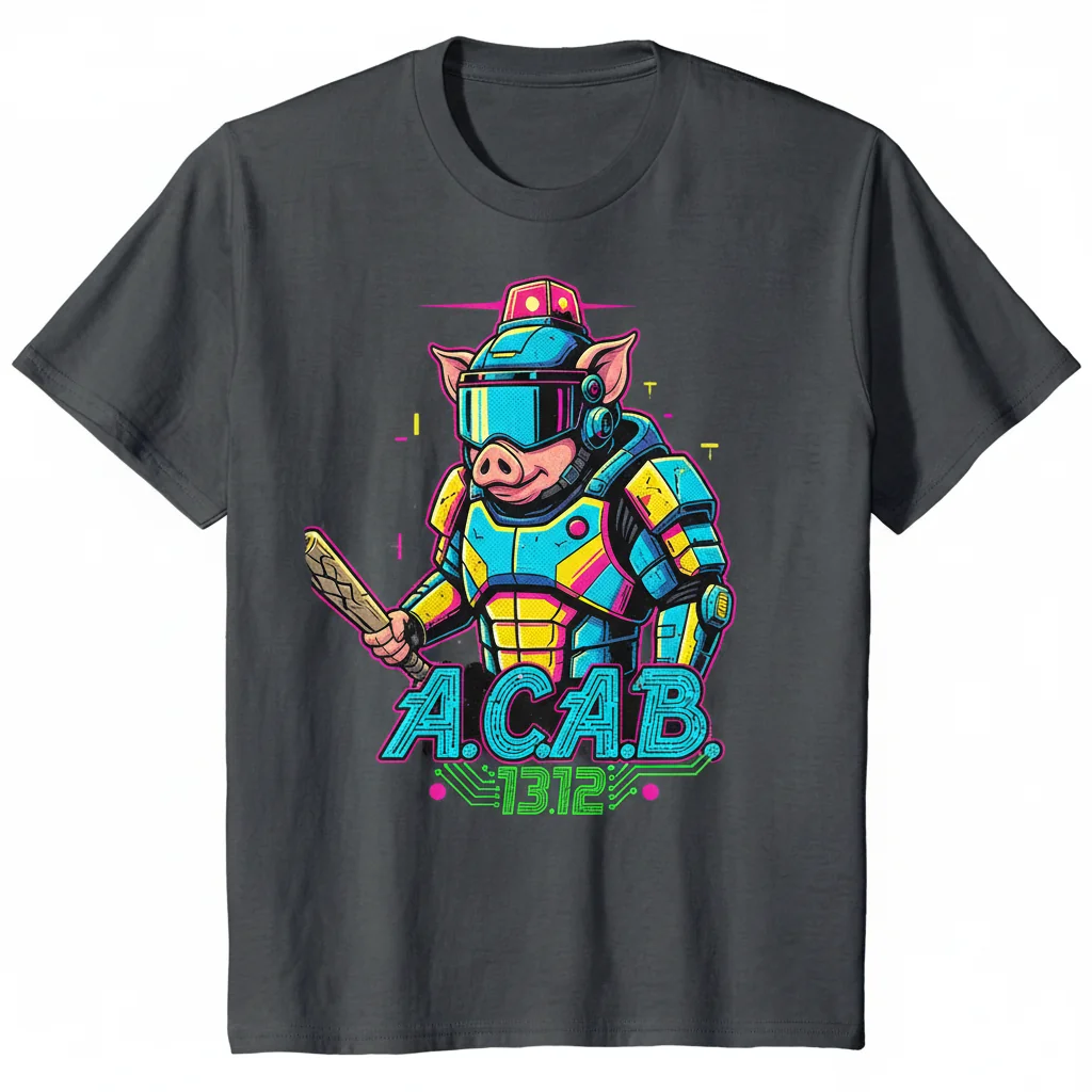 ACAB Pig Essential T-Shirt - Bold Graphic Tee