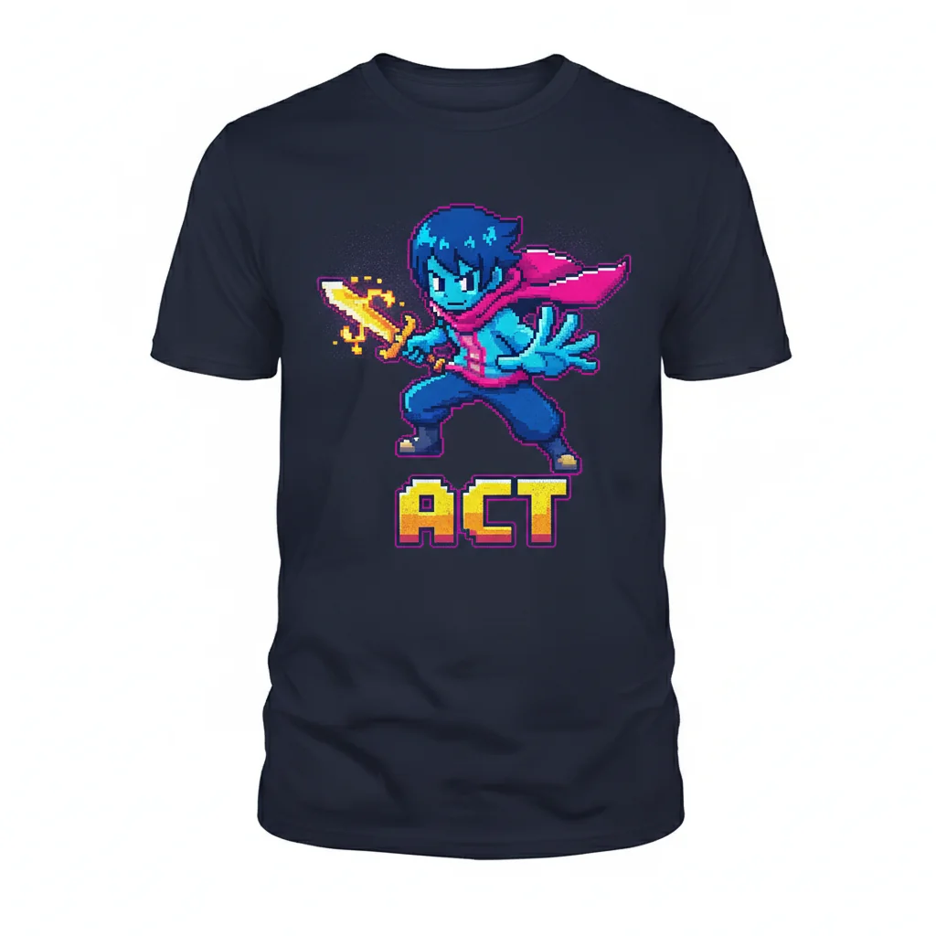 Deltarune Kris 'Act' Storyteller T-Shirt: Embrace Your Journey