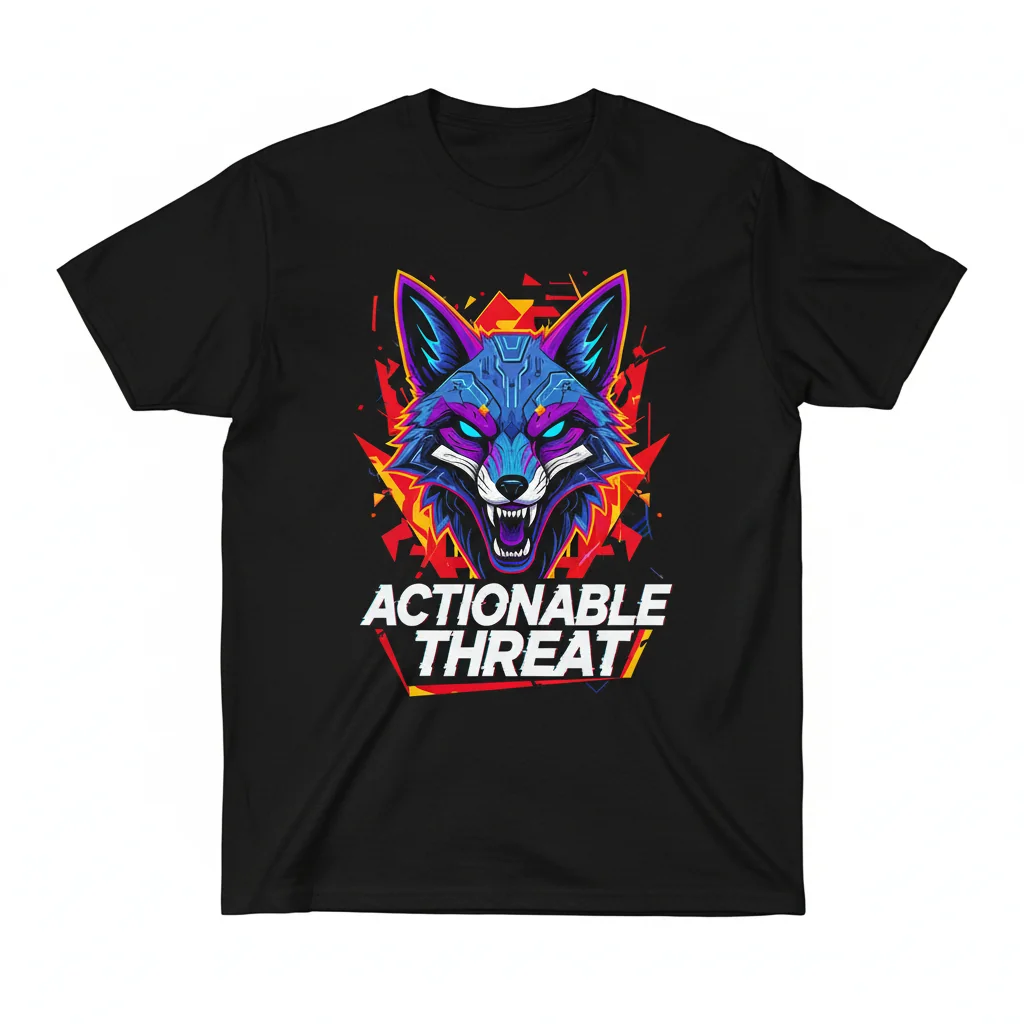 Actionable Threat T-Shirt – Stylish Cybersecurity Apparel