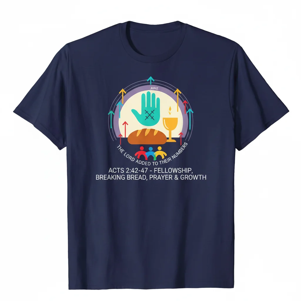 Acts 2:42-47 – The Fellowship Tee: A Wearable Testament