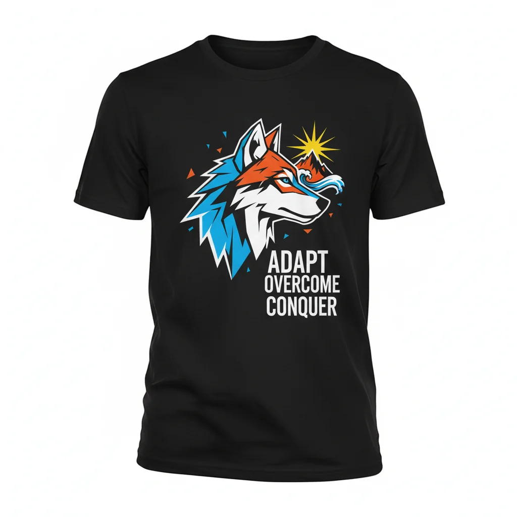 Adapt Overcome Conquer: The Resilient Spirit Premium Tee