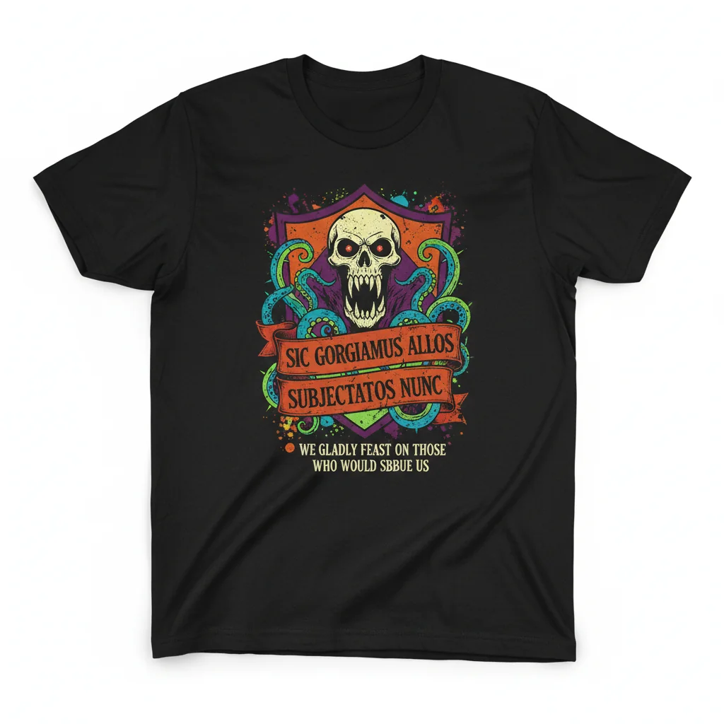 Addams Family Credo: Sic Gorgiamus Essential Tee